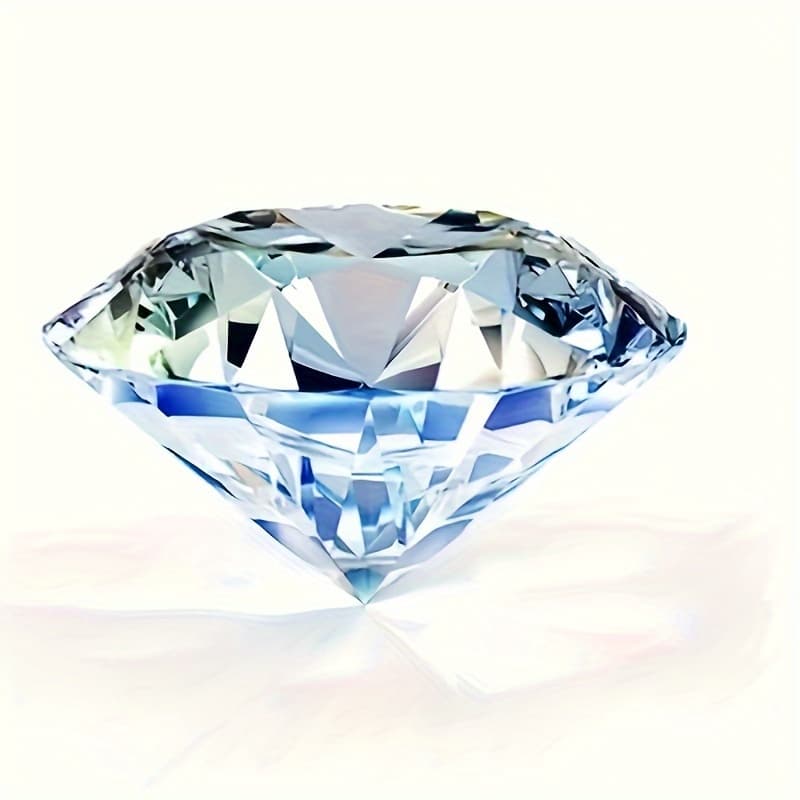 TEMU 1pc 50mm Transparent Simulated Large Diamond Ornament, Wedding Jewelry Decoration, Living Room Holiday Decoration, Colorful Simulated Diamond Ornament