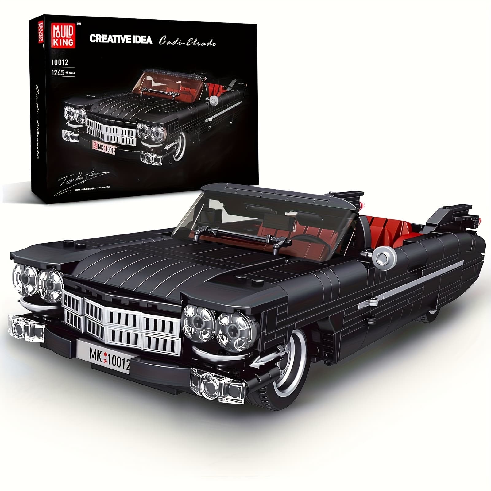 TEMU 10012 Sports Car Building Block Kits, Moc Supercar Car Model Building Sets, Gift For Age 14+/adult Collections Enthusiasts (1245pcs, Static Version)
