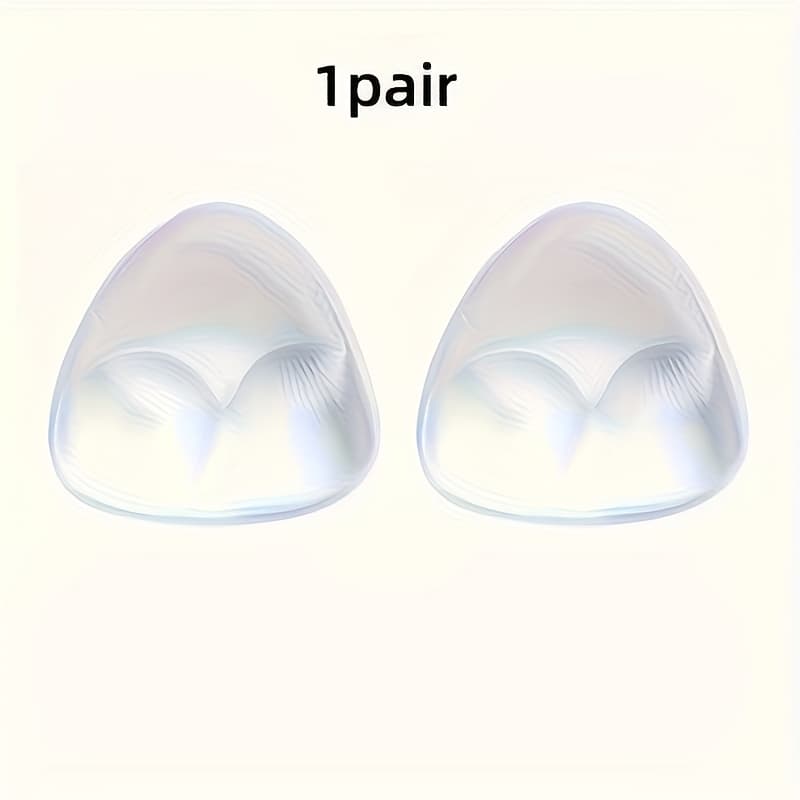 TEMU A Set Of Silicone Inserts For Women's Bras, Designed To Enhance The Bust With A Triangular Shape