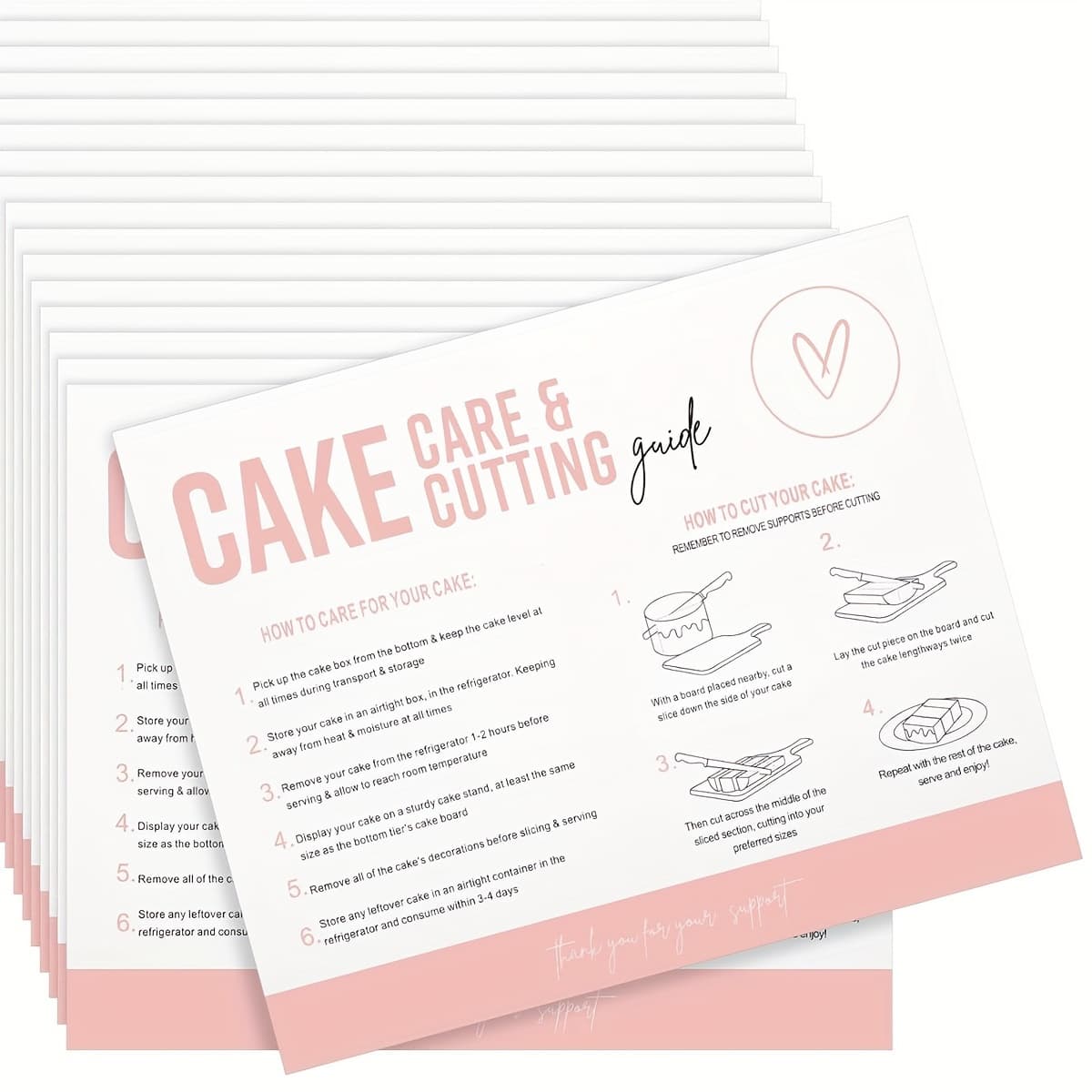 TEMU 30pcs How To And Cakes 5.5x4.3inch