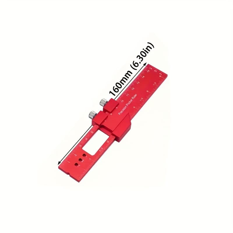 TEMU 1pc Aluminum Alloy Positioning Ruler, Angle Ruler, Woodworking Multifunctional Marking Ruler, T-shaped Ruler, Marking Measuring Ruler