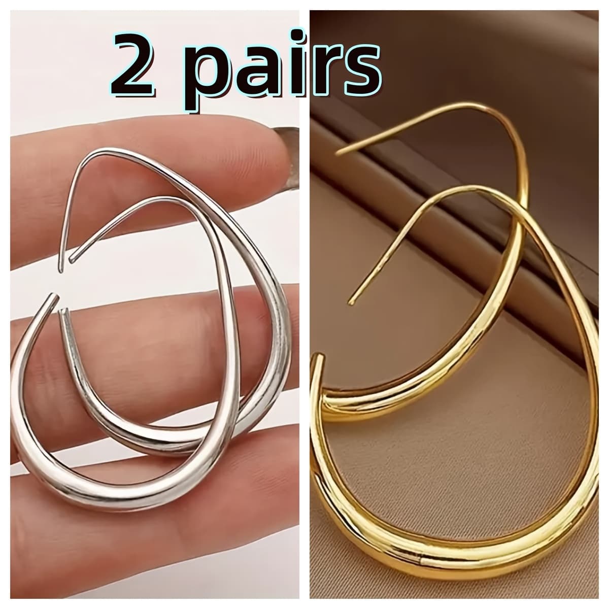 TEMU Of Women' Earrings With A Easy Teardrop Design, For, Daily Wear And Matching,
