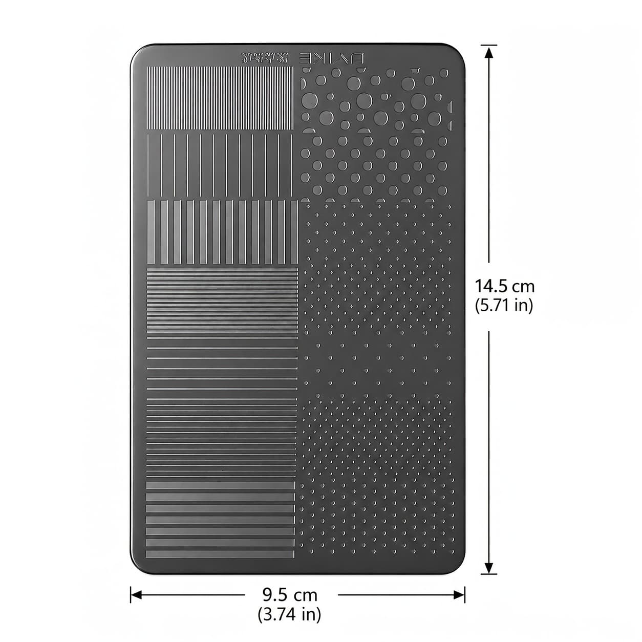 TEMU Nail Stamping Plate, Pattern Nail Art Template, Stainless Steel Manicure Stamp Plate For Gel Polish Diy Nail Design