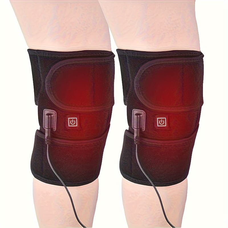 TEMU Usb Knee Massager With Heat - Soothe Your Knees, , Massage Device, Heating Cushion, Perfect Gift For Valentine's Day And Birthdays For Men And Women, Fitness Present, Father's Day And Gift