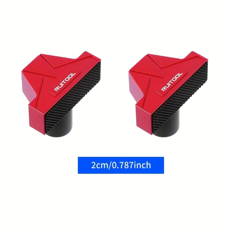 TEMU 19/20mm , Aluminum Alloy Workbench Dogs Stops, With Non-slip Pads, For Mft Tables, Woodworking & Diy Projects