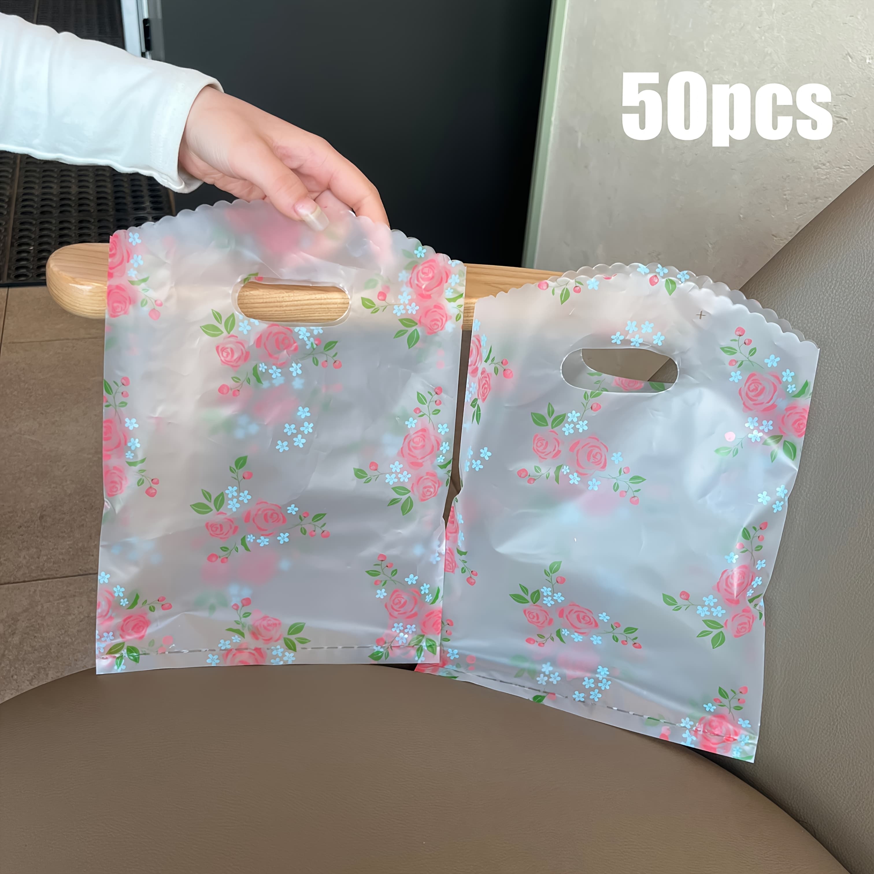 TEMU 50 Gift Bags, Plastic Party Giveaway Bags, Princess Theme Candy And Snack Bags, Suitable For Birthdays, Weddings, And , Suitable For Seasonal