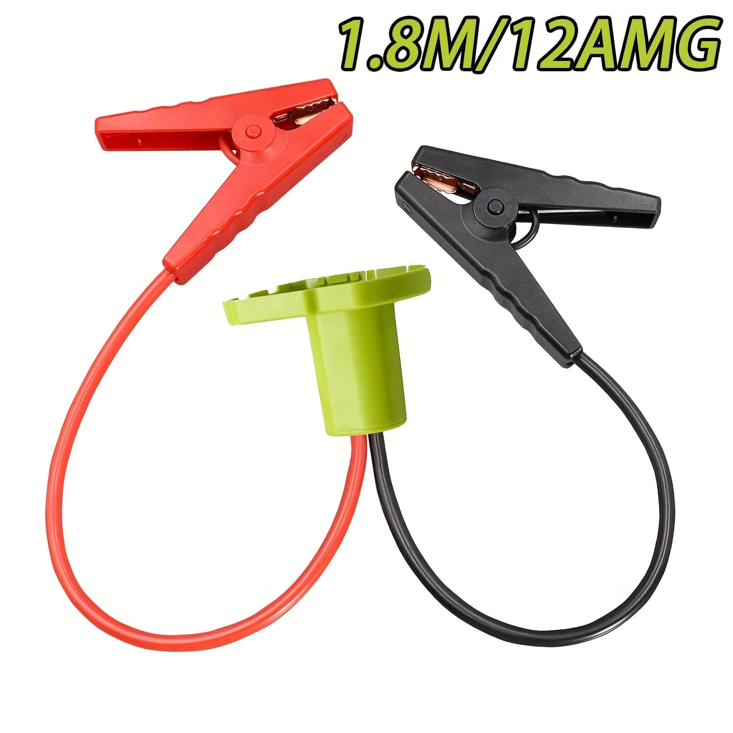 TEMU Jumper Cables For Starting Car With Adapter Compatible With -bi 18v Battery Jump Starter 8awg 5.9ft Portable Auto Battery For Jump Starting Light Vehicles (battery Not Included)