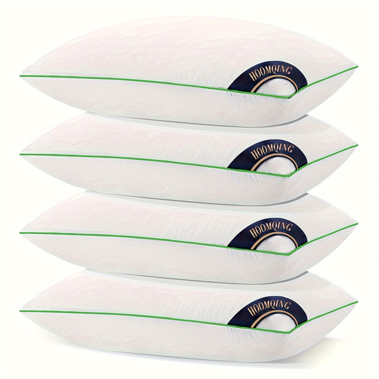 TEMU Set Of 4 Sleeping Pillows, Sleeping Pillows 3d Microfibre Filling, Pillows For Back, Side Or Stomach Sleepers