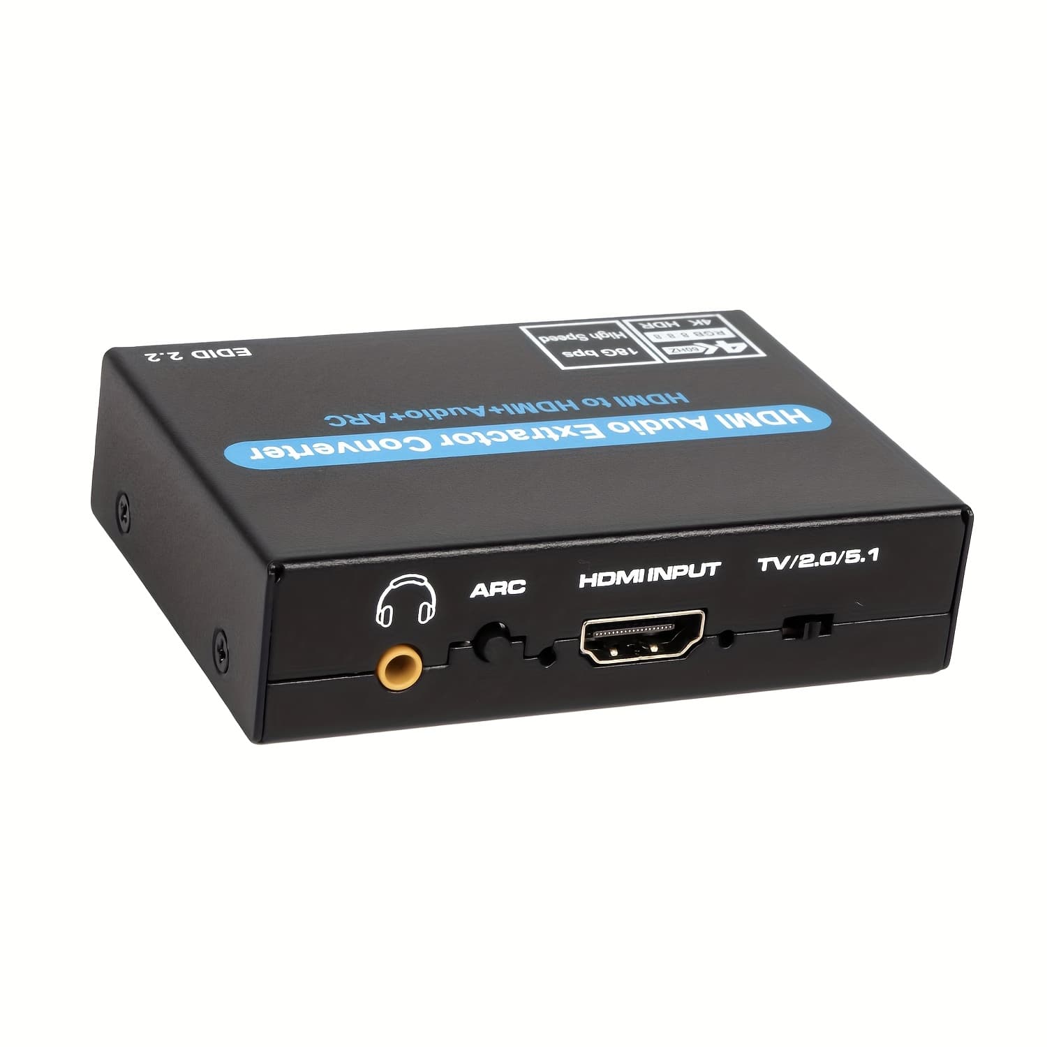 TEMU 4k 60hz Hdtv Audio Splitter With Arc & 5.1 Channel Sound Suitable For Hdtv, , Ps4, , Blu-ray Player, Amplifier, Audio Switch - Hdtv Converter, Spdif Output, Stereo Jack For, Tvs, Theater System