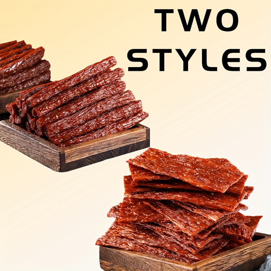 TEMU Dog Products Including Snacks Like Beef Tendon Jerky And Strips, As Well As Meat Jerky And Chew Sticks For Training Rewards - 2 Packs With A Total Weight Of 500 Grams