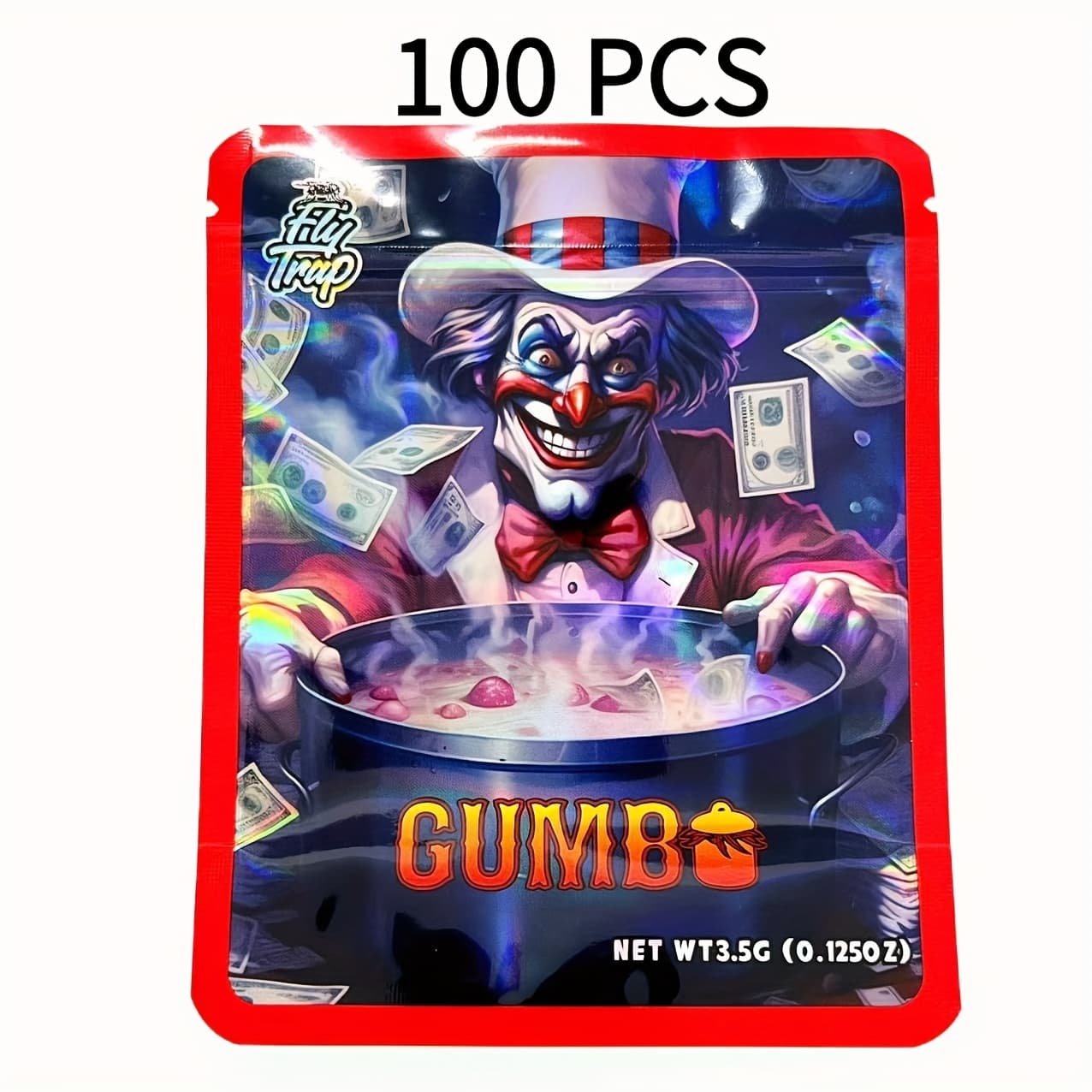 TEMU 100pcs 3.5g Plastic Mylar Box Packs Printed Packaging, Gift Bags, Smell Proof & Waterproof For Jewelry, Travel Essentials, Craft Storage, Gift Set, Halloween, Christmas