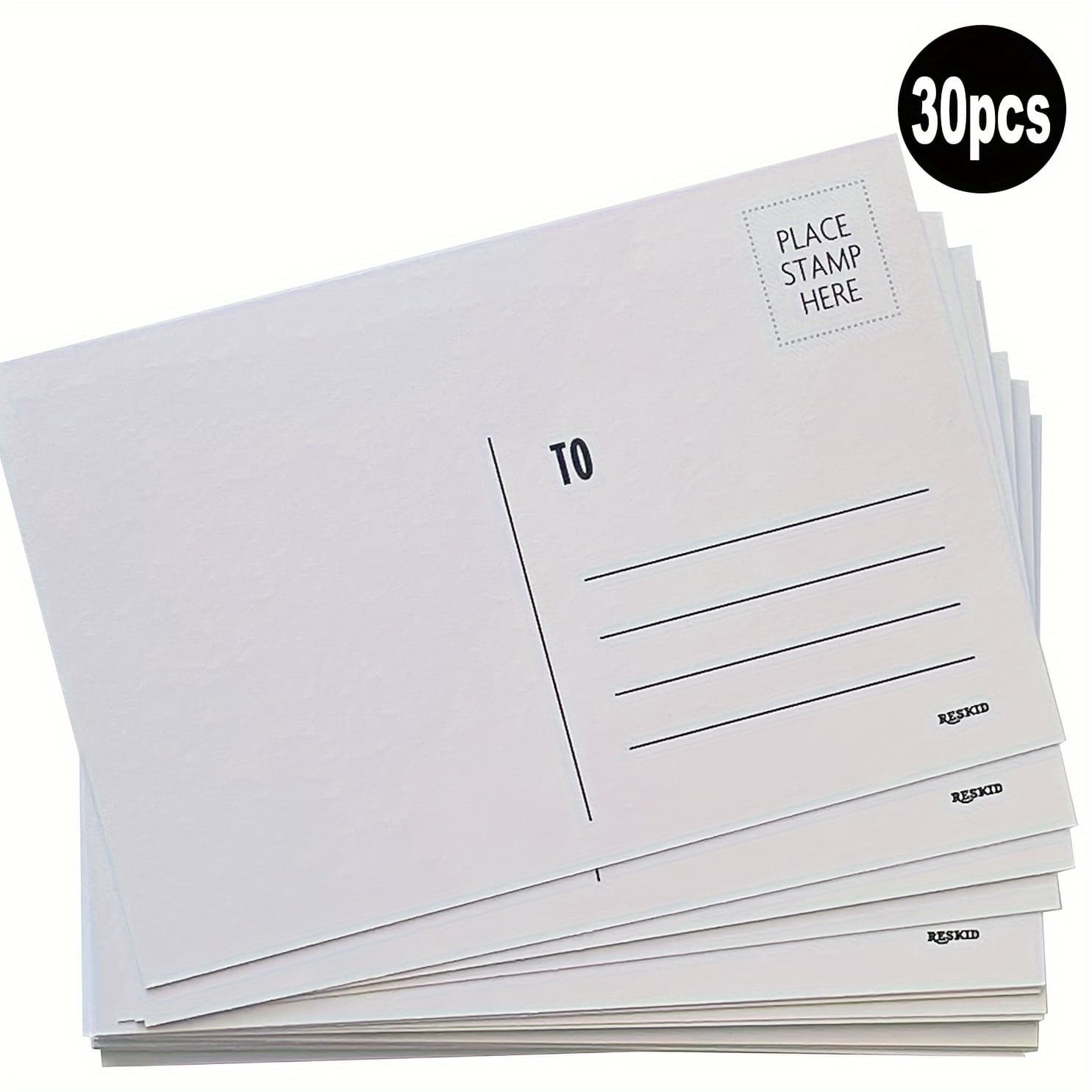 TEMU Blank Mailing Postcards, White 4x6 Postcards, Blank Mailing Postcard Set, Postcard Paper Cards, Bulk Postcard Pack
