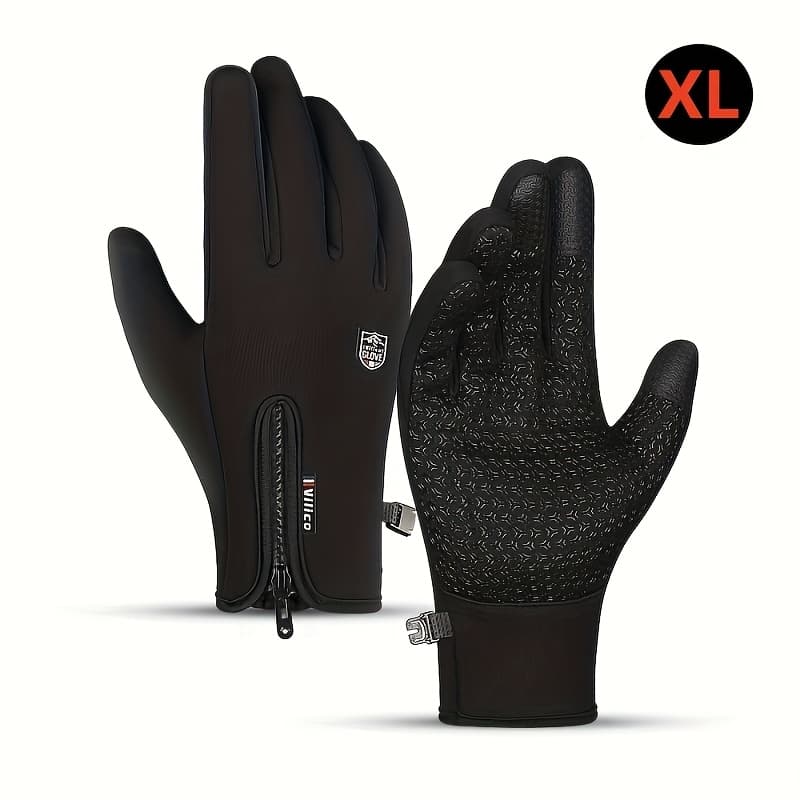 TEMU Windproof & Coldproof Thermal Gloves Compatible For Skiing, Snow & Outdoor Winter Activities - Touchscreen With Non, Machine Washable, For & () - Ski Accessories