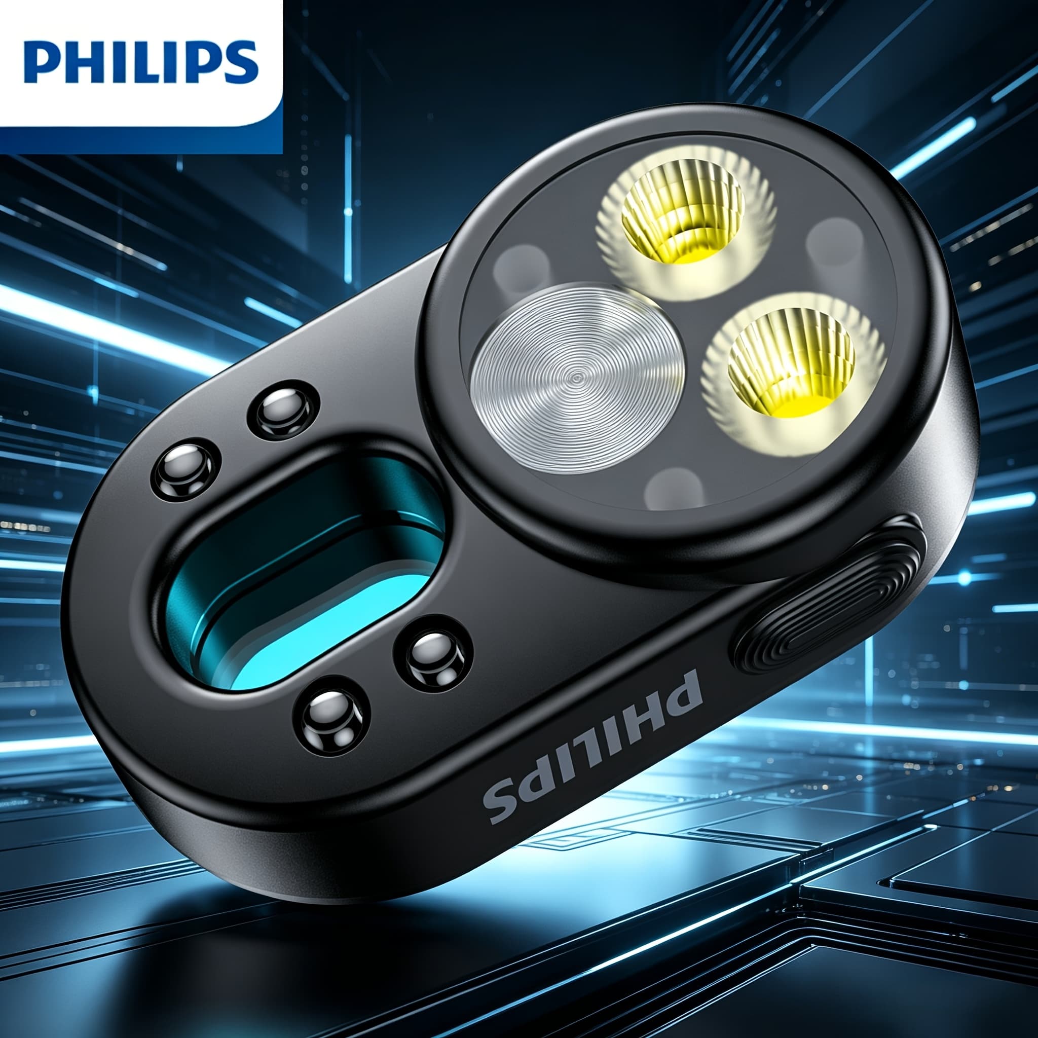 TEMU Flashlight: Compact 64mm Design For Carry; 3w High-brightness Spot And Flood Lighting; Features A Clip And Lanyard For Convenient Storage.