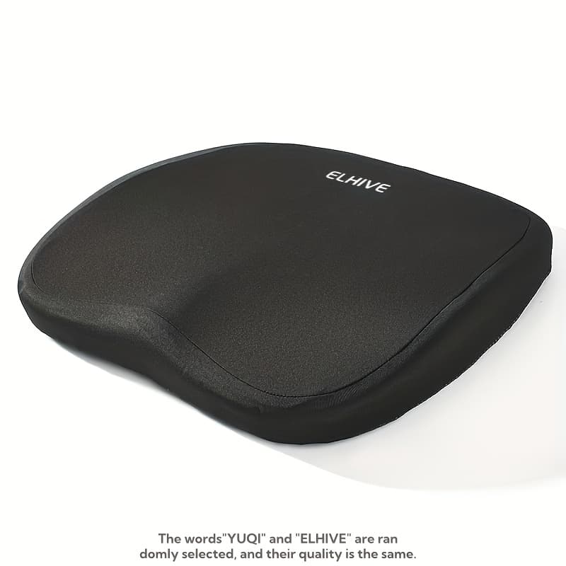 TEMU Ergonomic Memory Foam Seat Cushion – Single Piece Car Seat Booster For Driver Side, Enhances & Support – Ideal For Office Chairs, Home Desks, Long Drives, And Commuting. In 3 Colors