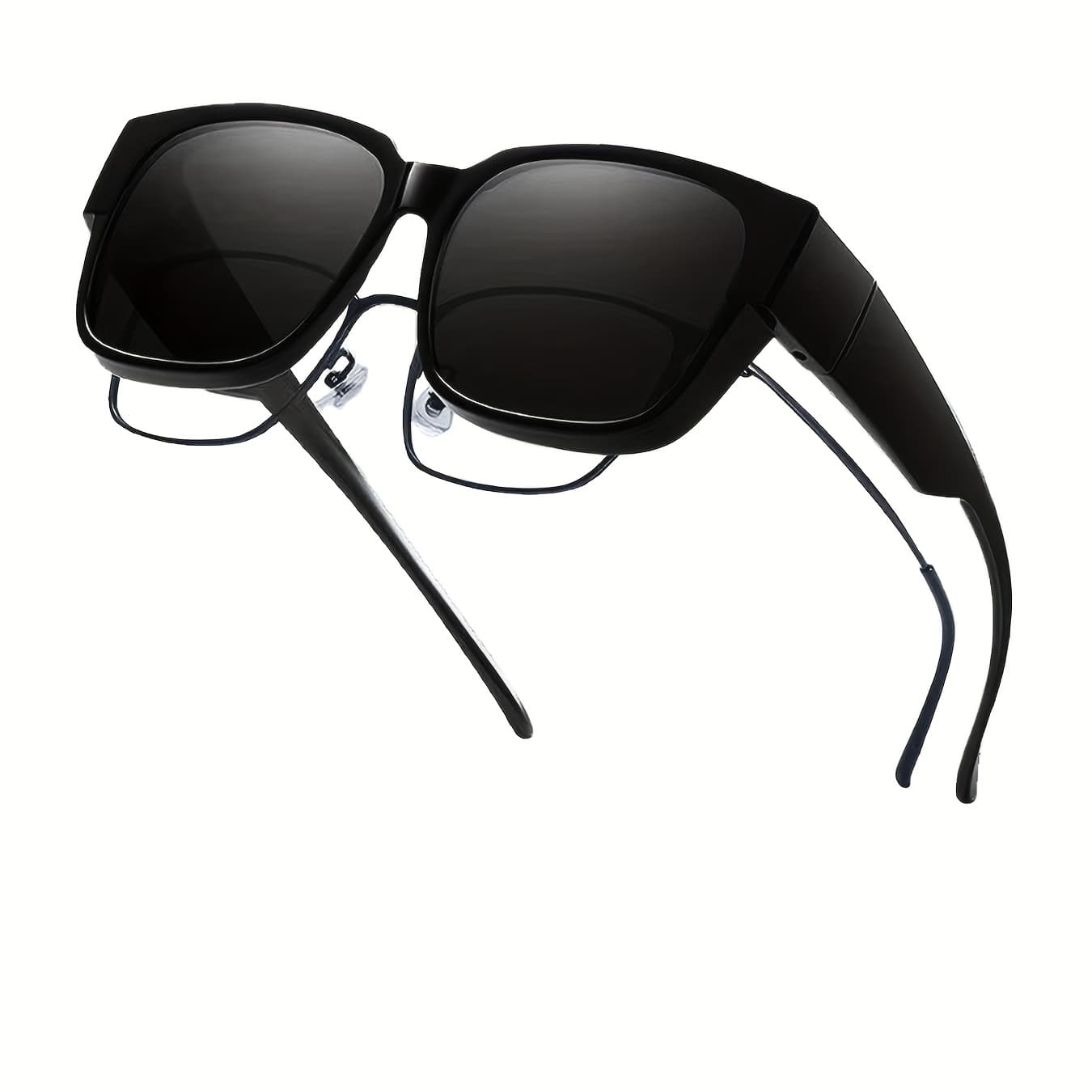 TEMU Unisex Polarized, Flip-up Style, Fashionable Sunnies For - Universal Wraparound For Men And Women