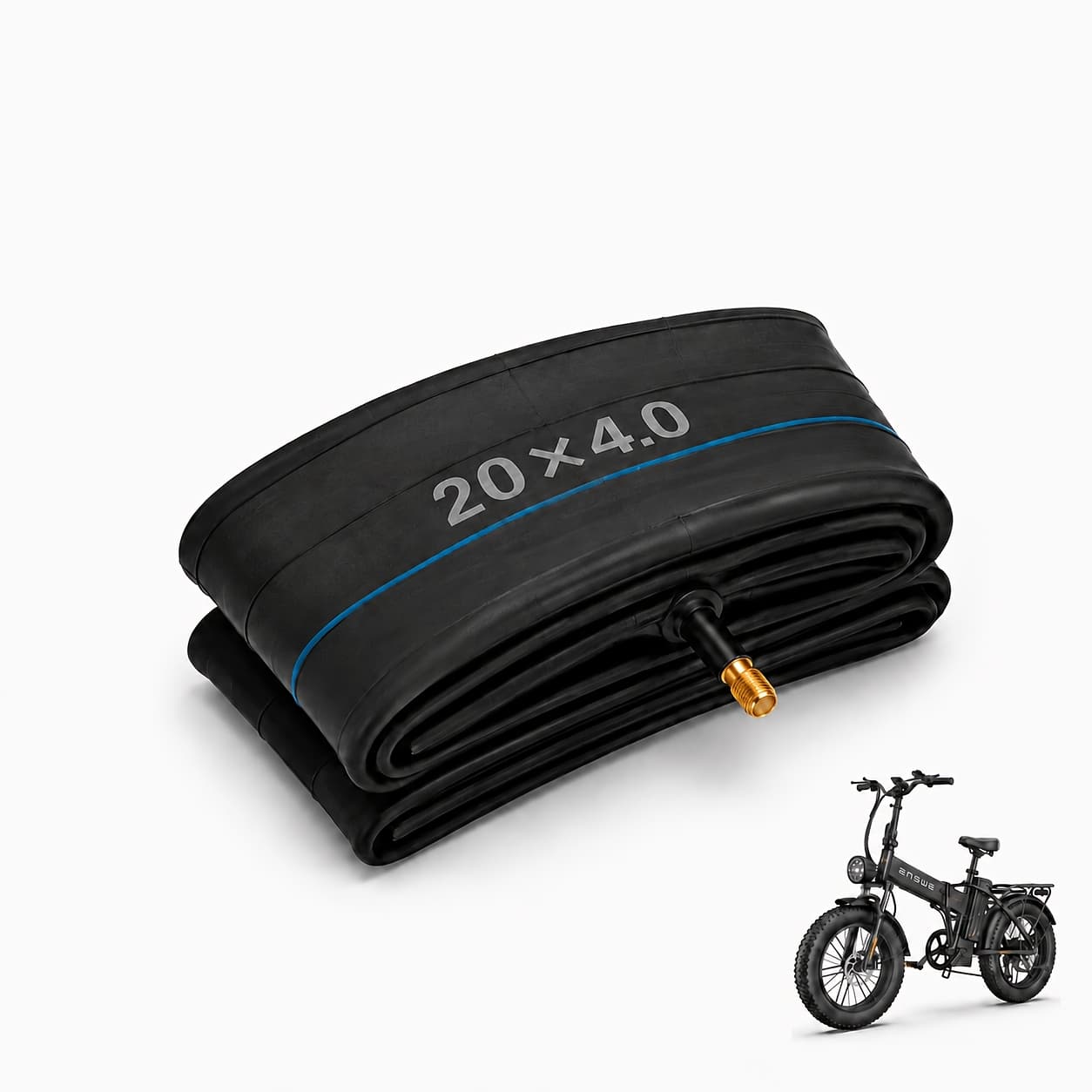 TEMU 20x4.0 Fat Bike Inner Tubes, Heavy-duty Butyl Rubber Schrader Valve Tubes Compatible With 20 Inch Vintage, Gravel, Mountain, Electric And