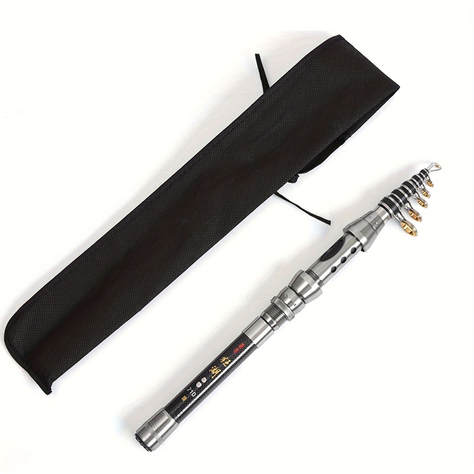 TEMU Leofishing Telescopic Fishing Rod Compact And Powerful Carbon Telescopic Fishing Rod - Perfect For Saltwater Size 1.5m/4.92ft /5.91ft 2.1m/6.89ft 2.4m/7.87ft