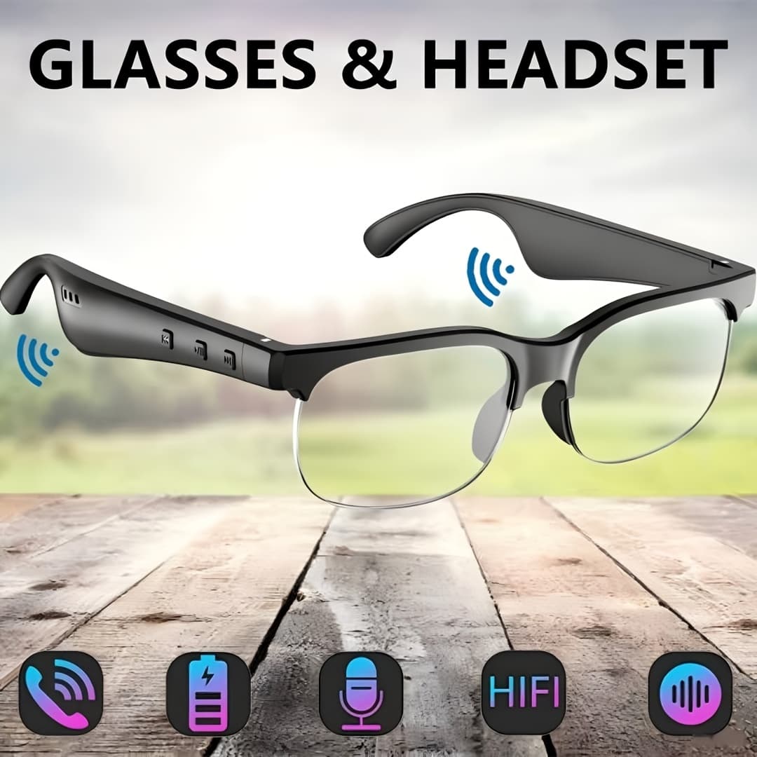 TEMU Ankriyul Wireless Smart Glasses Earphones With Audio And Voice Call Functionality For Outdoor Travel In Making Calls And Listening To Music, Suitable For Comfortable Riding, , , And Wear