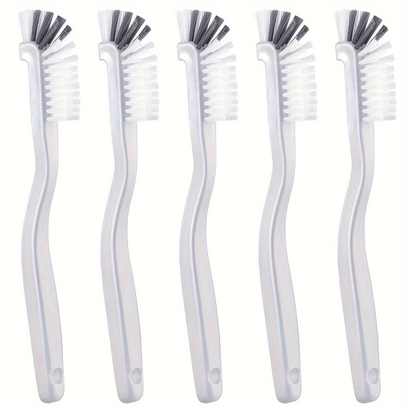 TEMU 5pcs Cleaning Dish Scrub Brush Kitchen Sink Bathroom Brushes, Household Pot Pan Dishwasher Edge Corners Grout Deep Cleaning Brush With Stiff Bristles