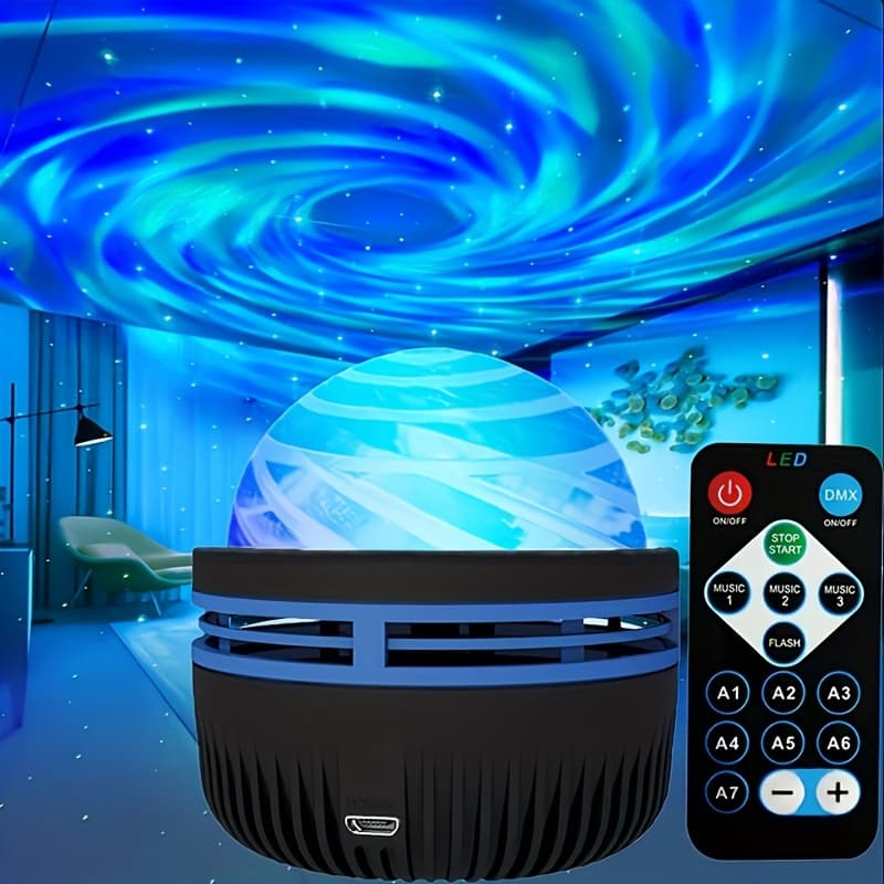 TEMU Ocean Wave Projector With 14 Effects Of Lights For Game Rooms, Parties, Led Lights Projector For Bedroom Room Home Decorations, Christmas New Year Gifts, Remote Control, Usb Powered