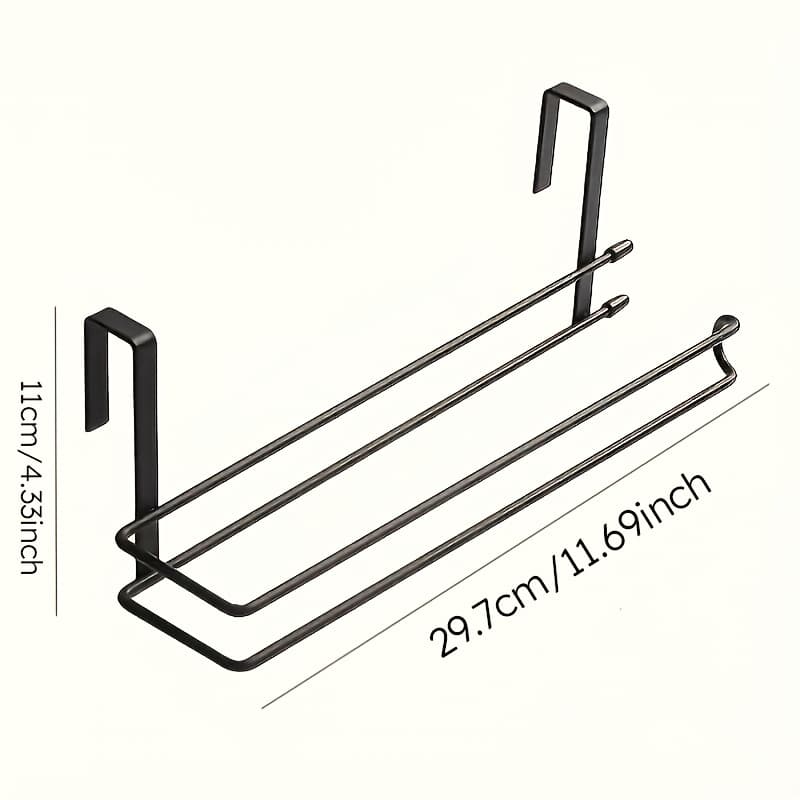 TEMU Stainless Steel No-punch Paper Towel Holder Kitchen Under Cabinet Installation Paper Towel Roll/towel Storage Organizer
