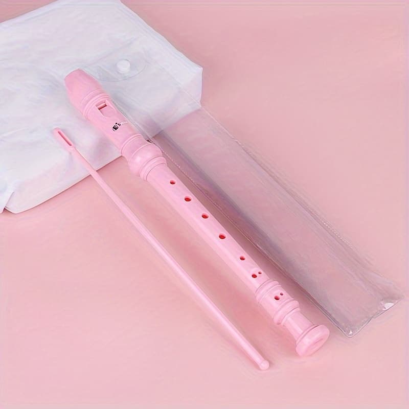 TEMU Swan 8-hole Abs Clarinet With Pole, Plastic Flute, Flute, Beginner, Flute, Instrument