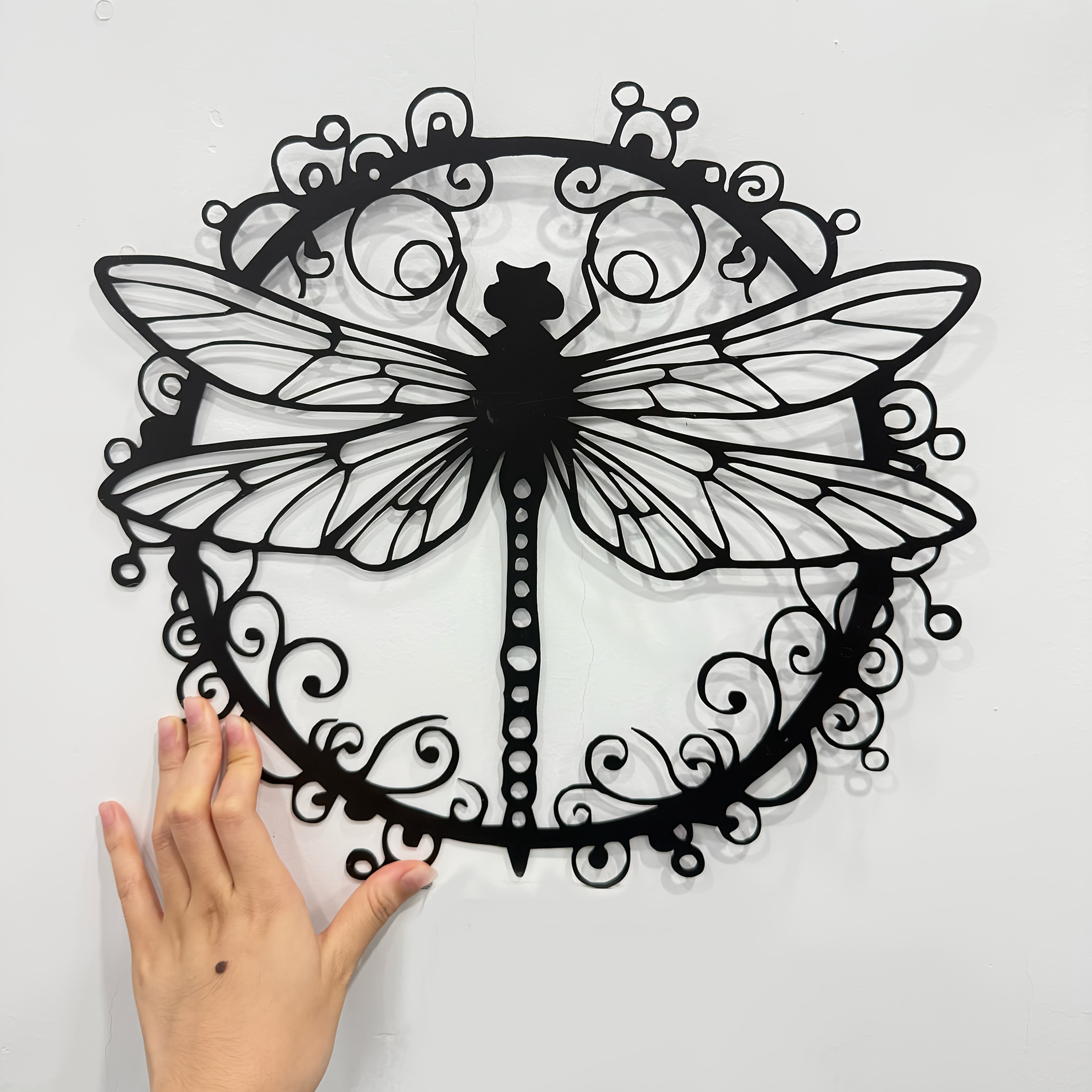 TEMU Dragonfly Metal Wall, Garden Decoration Dragonfly Sign, Garden Decor For Outside Dragonfly Yard Decoration, Terrace Dragonfly Art, Nature Wall Decoration, Dragonfly Gift, Gift For Mom