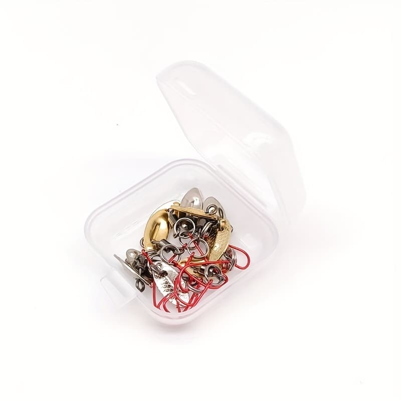 TEMU 10pcs Rotating Small Glitter With Lure Fly Fishing Bait For Trout And Bass