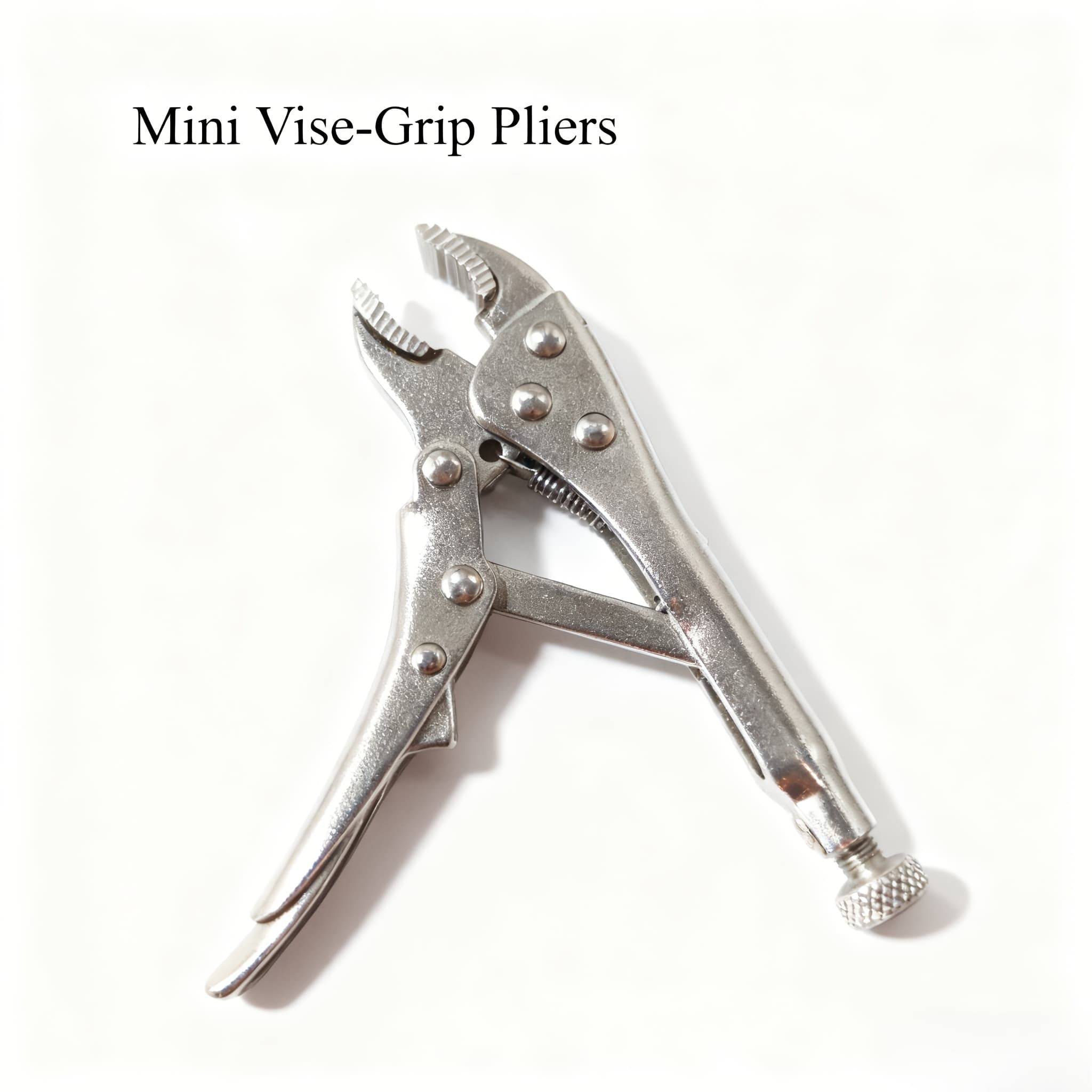 TEMU 1pc Carbon Steel Mini Locking Pliers 4 Inch Round Mouth / Carbon Steel Mini Locking Pliers 5 Inch Pointed Mouth