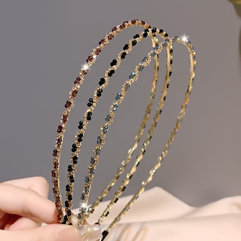 TEMU 3pcs Elegant -inspired Headband For Women - Vintage-inspired, Versatile Hair Accessory For Autumn & Winter