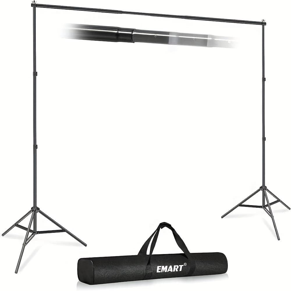 TEMU 7x10ft Adjustable Photography Background Support System Kit With Carry Bag For Photography Photo Video Studio, Birthday Party, Wedding