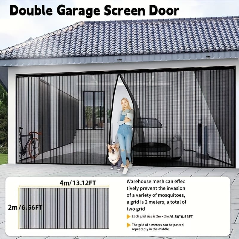 TEMU 1pc Magnetic Suction Car Door Curtain -13.1 X 6.5 Feet / 4 X 2m Proof, Self-adhesive, No Punching Required!
