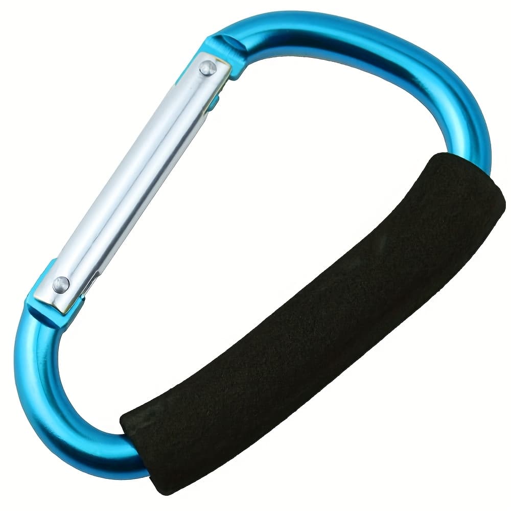 TEMU 1 Aluminum Alloy , Outdoor Keychain Shopping Cart Handle Non-slip Sponge Cover, High-cost-effective Holiday Gift