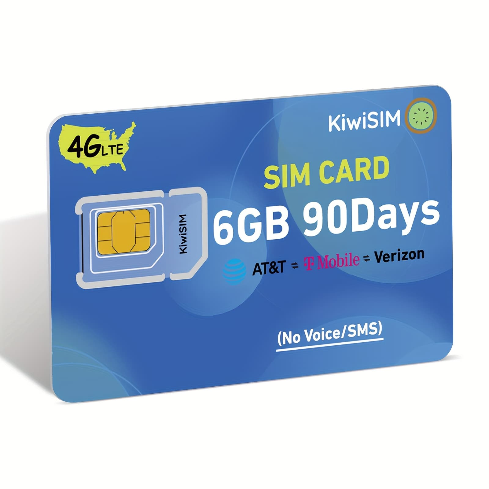 TEMU Data Sim Card Usa, 6gb 90days Usa Sim Card Support For At&t, And , 4g Lte For Unlocked Cellular Security Cameras/router/ Hotspot, 3-in-1 , No