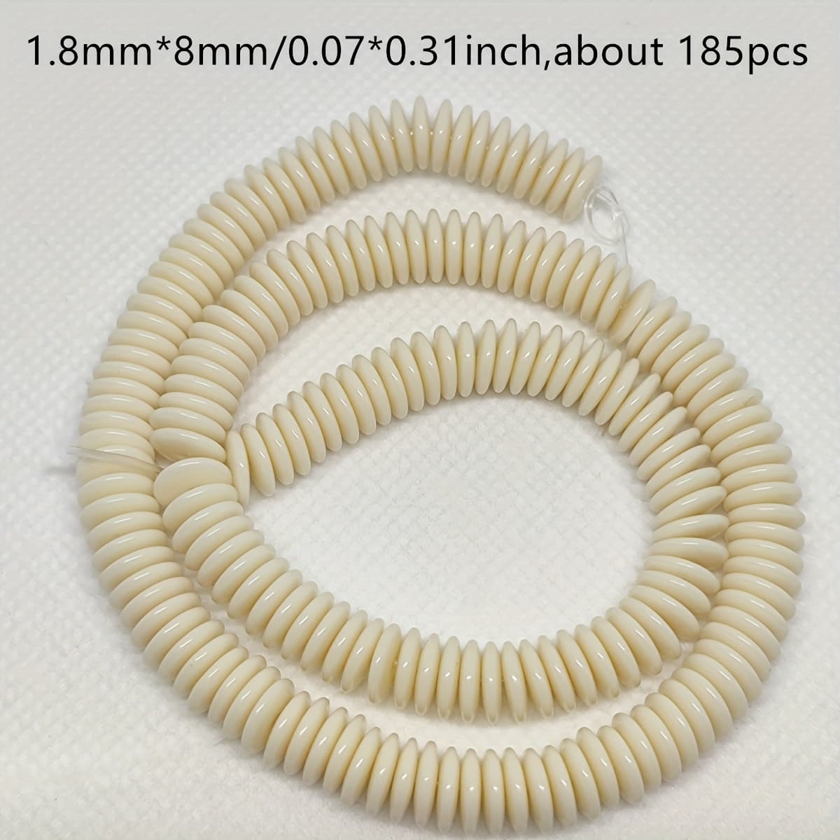 TEMU 2d Flat - Flat Beads Spacer Rondelle Beads For Jewelry Making Beads And Bead Assortments