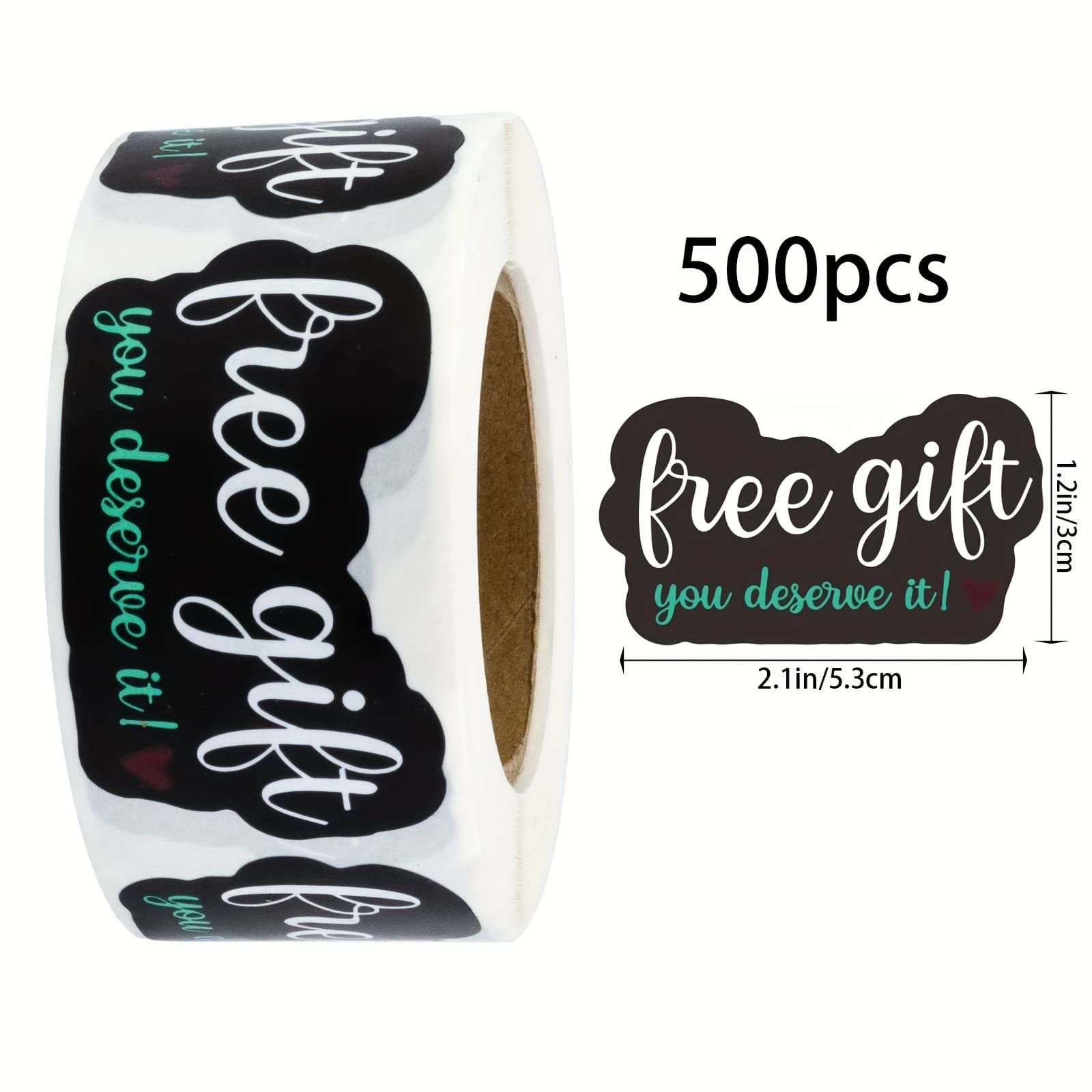 TEMU 500pcs 1.2in X 2.1in Black Irregular Thank You For Purchase Order Stickers, Handmade , Small Business Stickers, Envelope Stickers, Product Purchase Thank You Stickers, Gift Decoration Stickers