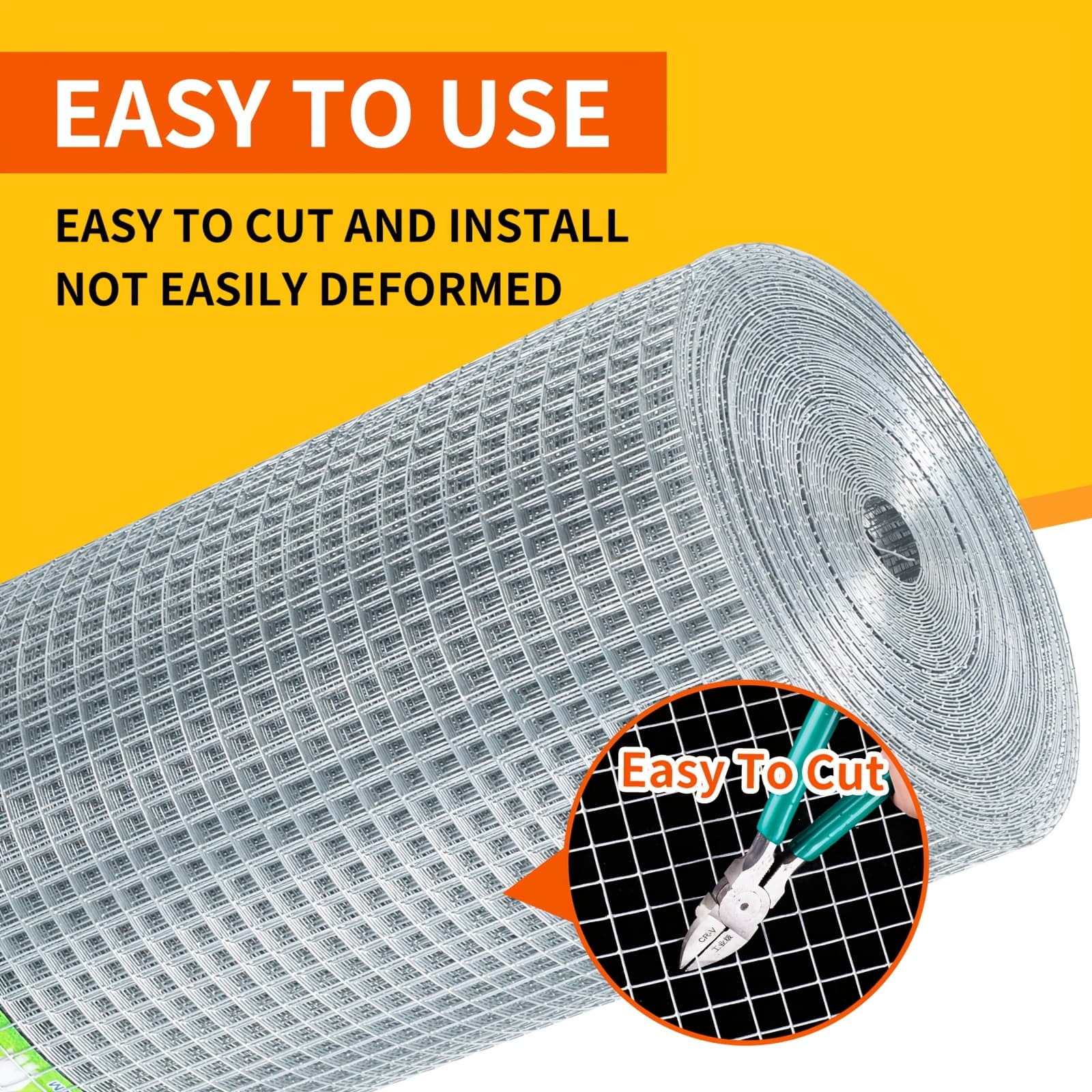 TEMU 1/4 Inch Hardware Cloth Galvanized Wire Mesh Roll For Chicken Coop And Garden Protection