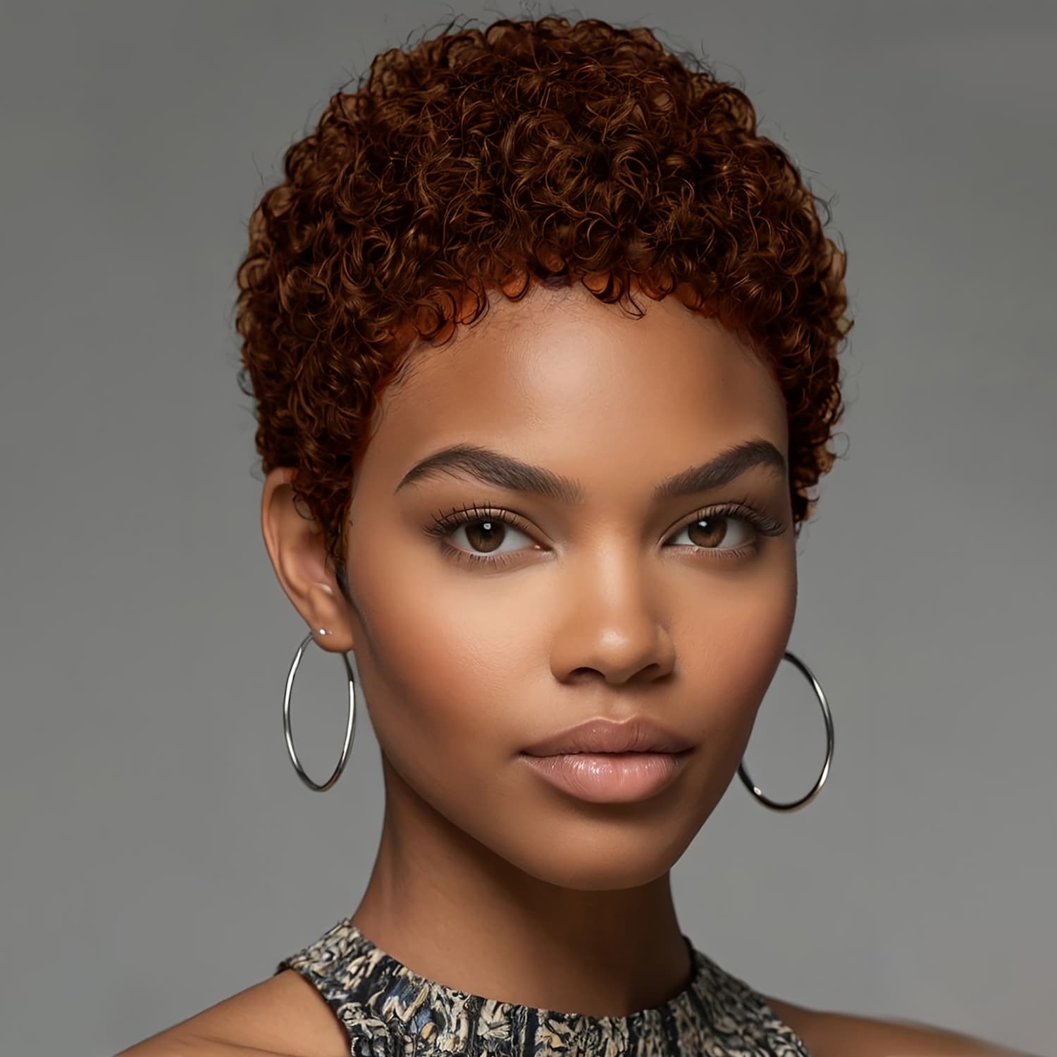 TEMU Wigs With Synthetic Afro Curls For Women, Featuring Styles In Brown And Red. In , Short Curly Wigs Are Perfect For Christmas