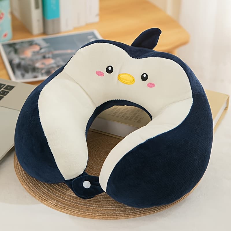 TEMU U-shaped Pillow Cartoon Cute Adult Student Neck Support Nap Pillow U-shaped Pillow Airplane Pillow U-shaped Portable Neck Support Pillow