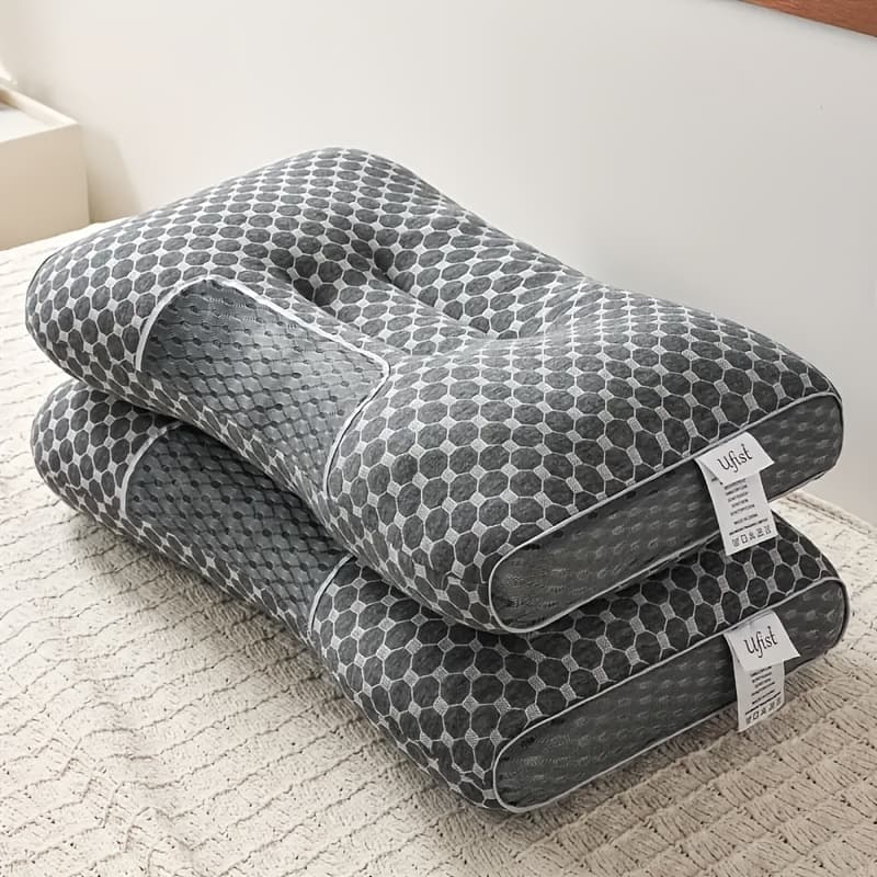 TEMU And Another At No Cost, 2 Soft Woven Neck Massage Pillows For Couples - Featuring Adjustable Ergonomic, High-quality Pillow Core, And A Removable Pillowcase For .