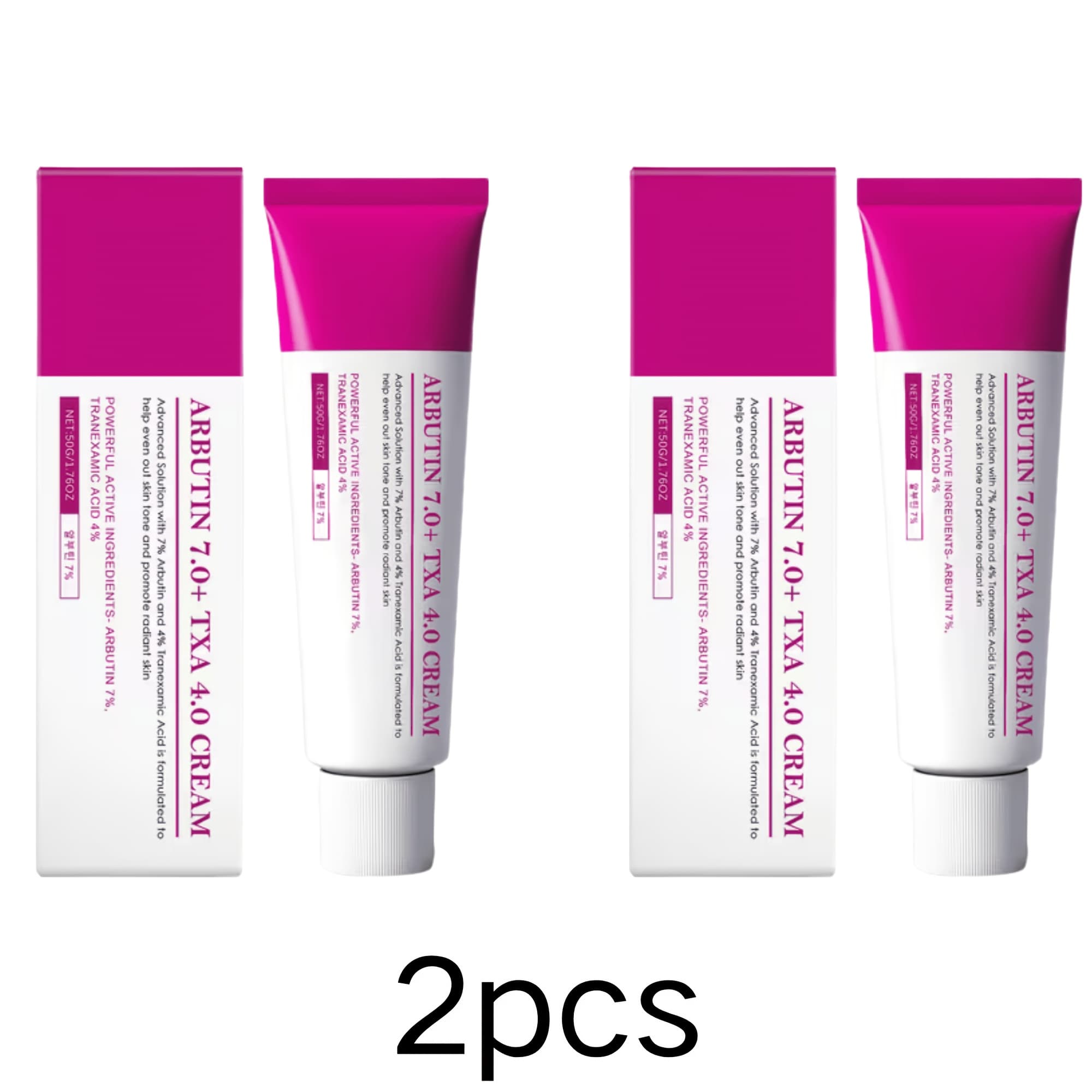 TEMU 1/2/3pcs Arbutin 7% + Tranexamic Acid 4% Cream: Contains Niacinamide. Korean Skincare, Suitable For Facial Use. Non-greasy Texture, Lightweight Formula. Contains Txa .