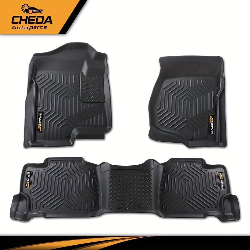TEMU Floor Mats Waterproof Liners Fit For Silverado/for Sierra 1500 07-13
