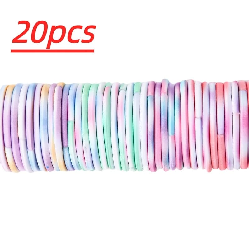 TEMU 4mm Color Male And Female Hairbands - Elastic Bands For Curly Hair And Ponytails, Suitable For Decoration