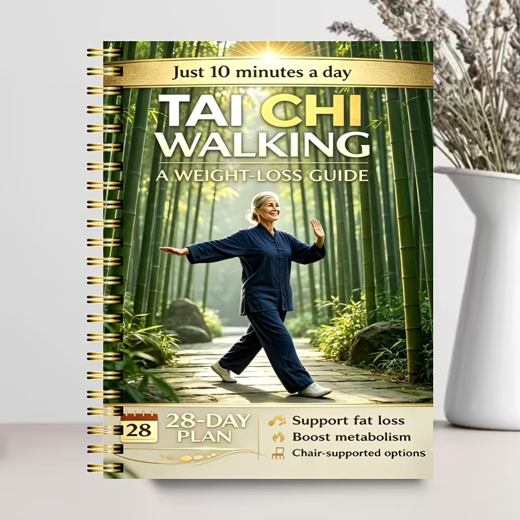 TEMU Tai Chi Walking For Weight Loss: A 28-day Gradual Plan For Seniors (gentle Daily Walking/joint-friendly/low-impact Exercise/chair- Walking/indoor And Outdoor) | Improves Balance And Stability