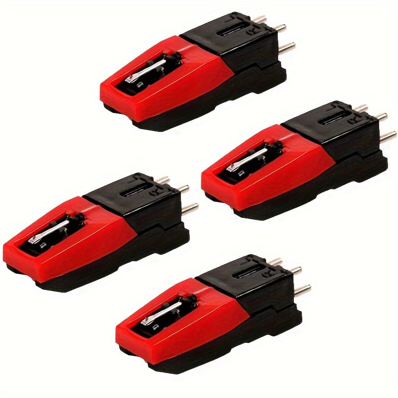 TEMU 4 Universal Cartridges, Turntable Stylus For Vinyl Records, Turntable Needle For Lp Phonographs, Record Player Heads. With Needles, Specifically Designed For 33 1/3, 45, And 78 Prm Records
