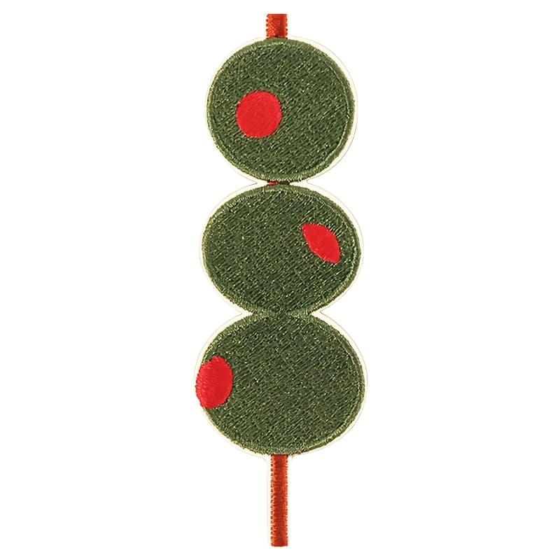 TEMU 1pc Olive-colored Iron-on Embroidered Fabric Patch, Vibrant Embroidered Patch For , Hats, Jackets, Pants, And Coat Decoration Badge