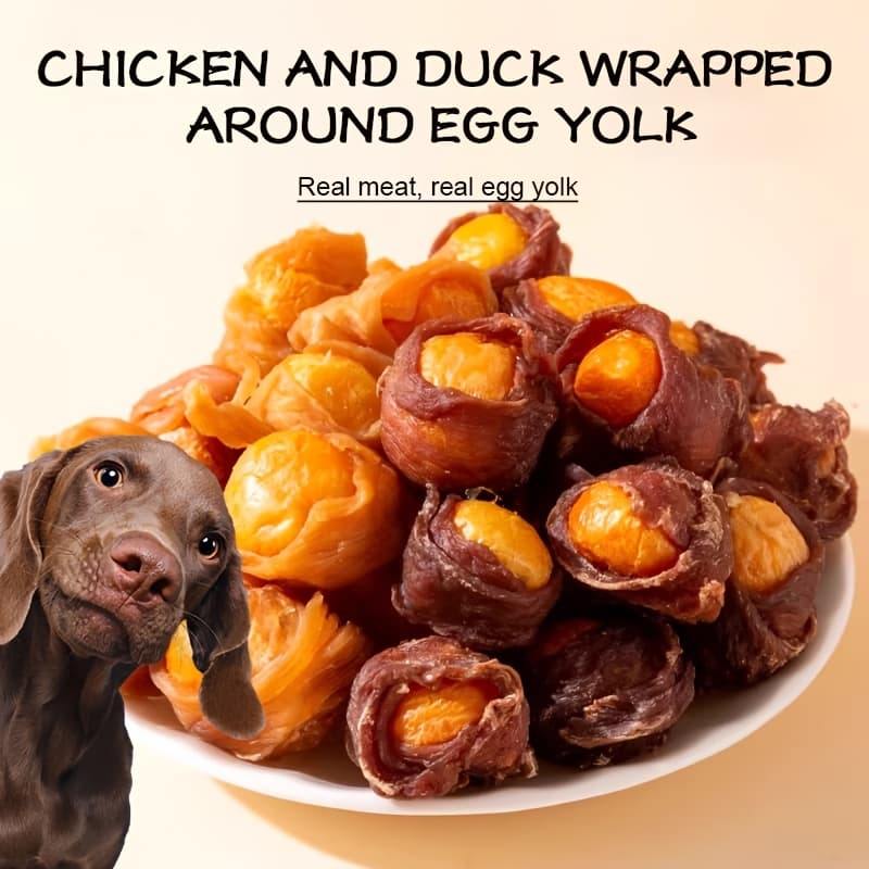 TEMU High Protein Pet Freeze With Chicken Duck & Egg Yolk, Soft Training Rewards For Puppies Small Medium Large , Chew Snacks For Teddy Poodle Bichon, Daily Feeding & Interactive Reward Treats