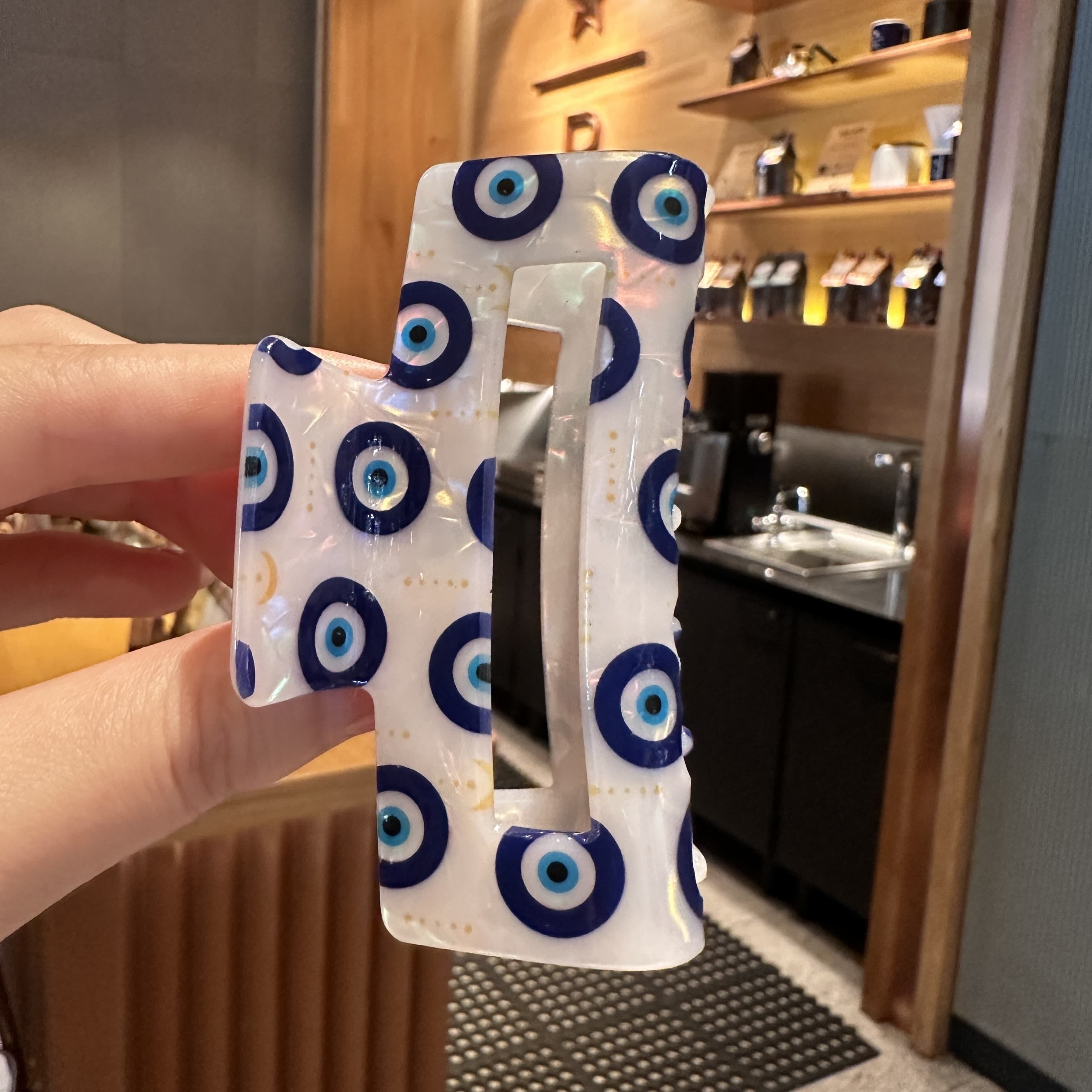 TEMU 1pc Chic And Minimalist Evil Eye Themed Hairpins For Women, Fashionable Hair Additions, Clips