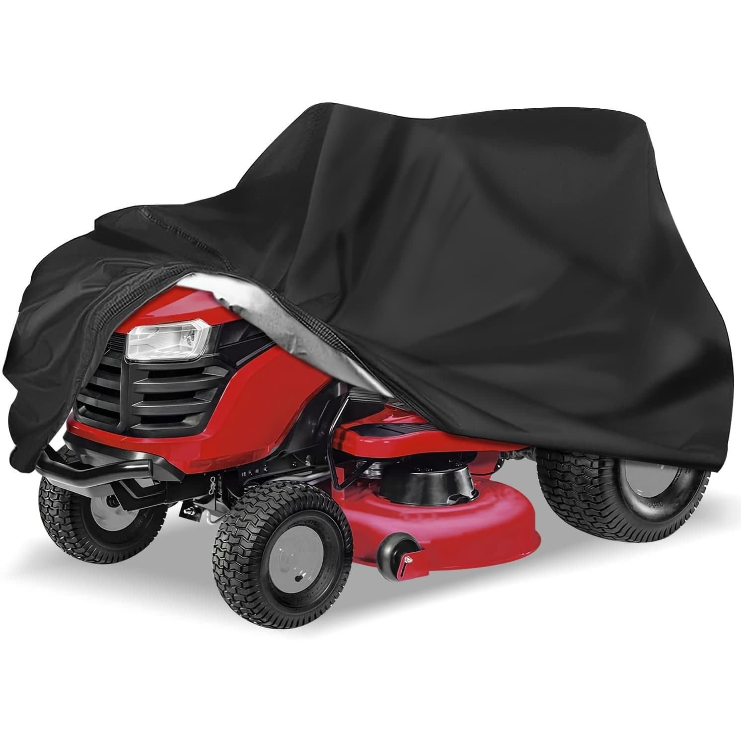 TEMU Heavy-duty 600d Lawn Mower Cover, Fits Atv, 4 Wheeler For Windproof All Snow Rain Or Sun Outdoor Accessories Garden Riding Tractors